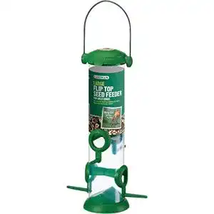 Vogelhaus gardman vogelfutterstation mit flip top deckel