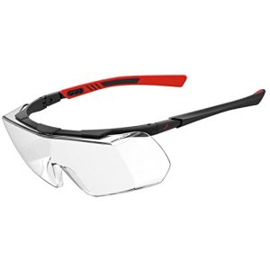 Gözlük takan kişiler için tam görüş sağlayan koruyucu gözlükler ACE Evo OTG iş gözlükleri
