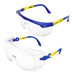 Full vision safety glasses S&R safety glasses set, 2 safety glasses