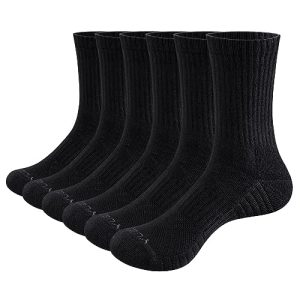 Hiking Socks YUEDGE 6 Pairs of Socks for Men Breathable