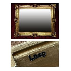 Espelho de parede barroco Lnxp MIRROR espelho EM ouro 90×70 cm