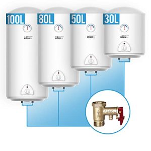 Aquamarin ® elektrisk varmvattentank, 30 liters tank