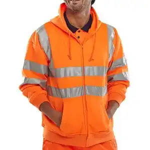 Warnschutzjacken beeswift b seen hooded sweatshirt hi vis