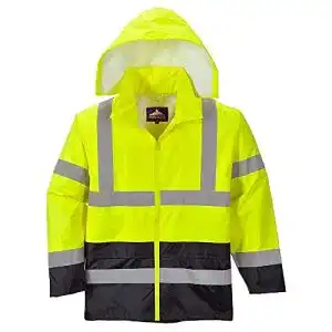 Warnschutzjacken portwest klassische kontrast regenjacke