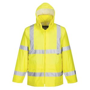High visibility jackets Portwest high visibility rain jacket, size: XL