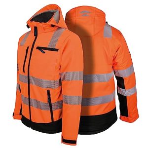 Yüksek görünürlüklü ceketler PRO FIT kışlık yüksek görünürlüklü softshell ceket