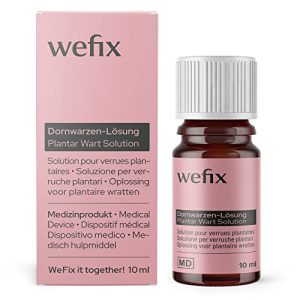 Remédio para verrugas WeFix remove verrugas plantares 10ml, suave, fácil