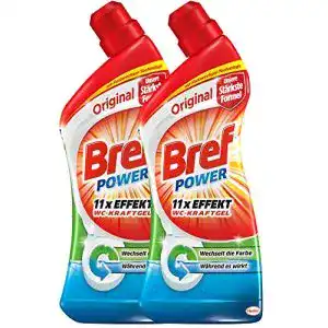 Wc reiniger bref wc power kraftpaket gel 1l 2er pack