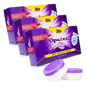 Tuvalet temizleyicisi Oputec 90x tuvalet/tuvalet aktif tabletleri, hijyenik