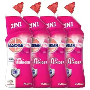 Wc reiniger sagrotan bluetenfrische 2in1 reinigungsmittel