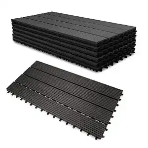 Wpc terrassendiele lospitch wpc terrassenfliesen 30x60cm 12er set