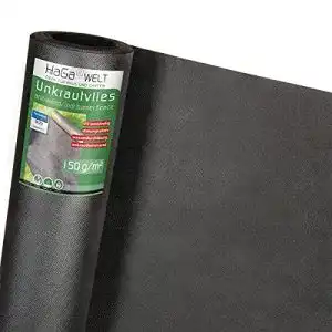 Wurzelsperre haga unkrautvlies 150g mc2b2 als mulchvlies
