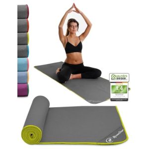 Serviette de yoga NirvanaShape ® antidérapante | Serviette de yoga chaude