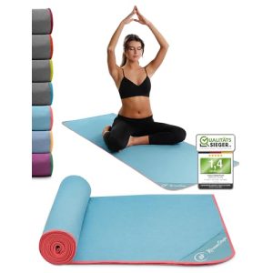 Serviette de yoga NirvanaShape ® antidérapante | Serviette de yoga chaude