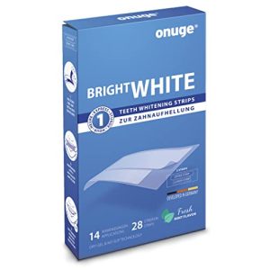 Blanqueador dental Onuge Bright White Tiras blanqueadoras de dientes