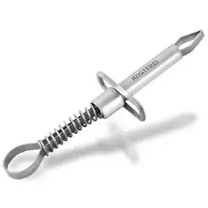 Zeckenzange instrumentenrw mit haltebuegel edelstahl