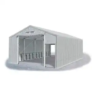 Zeltgarage das company lagerhalle 6x8x2 5m feuersicher grau