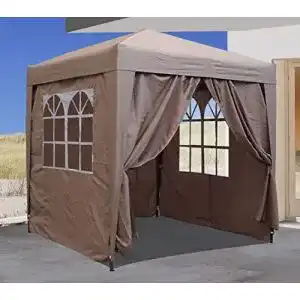 Zeltgarage quick star pop up pavillon 2 x 2 m mit 4 easy klett