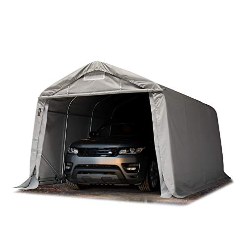 Zeltgarage TOOLPORT Garagenzelt Carport 3,3 x 4,8 m in grau