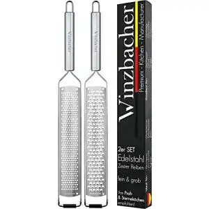 Zester reibe winzbacher das original 2er set edelstahl reibe