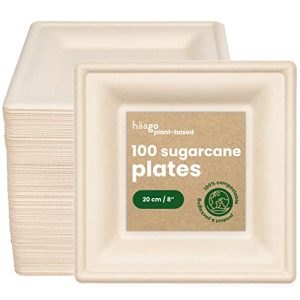 Zuckerrohr-Teller HAAGO 100 Premium Zuckerrohr Bagasse