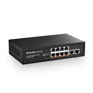 10 gb switch mokerlink 10 port poe switch 8 poe 100mbps