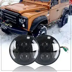 7 zoll led scheinwerfer nslumo 2 stueck schwarz defender led driving