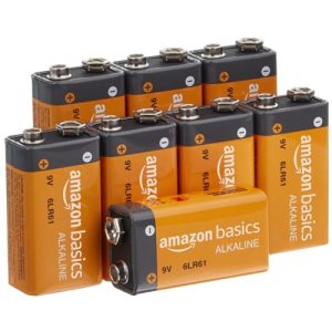 9V-Batterie Amazon Basics Everyday Alkalibatterien, 9 V, 8 Stück