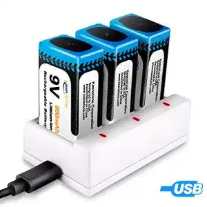 9v batterie keenstone 9v block batterien 3 stueck pp3 li ion 800mah