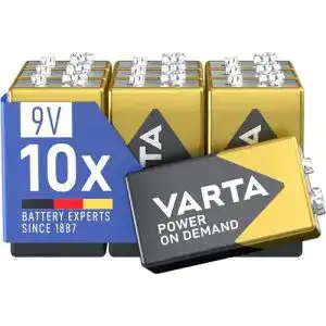 9v batterie varta batterien 9v blockbatterien 10 stueck power on