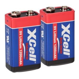 9V-Batterie WSB Battery 2X Batterie Lithium 9 Volt Block 1200mAh, 9v - 9v batterie wsb battery 2x batterie lithium 9 volt block 1200mah 9v