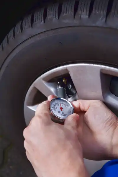 medidor de presión de los neumáticos