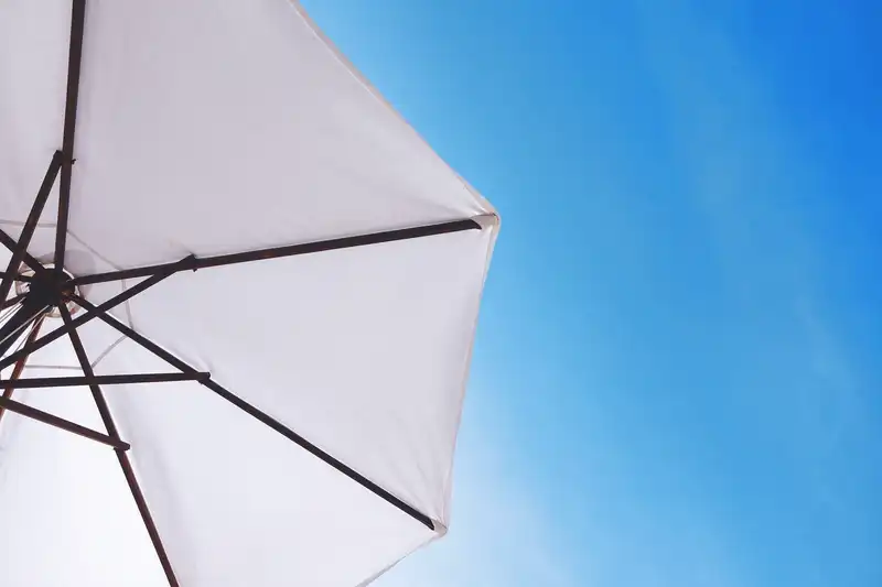 Téglalap alakú napernyő