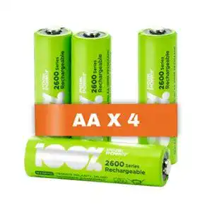 Aa akku 100 peakpower akku aa 4 stueck aufladbare batterien aa