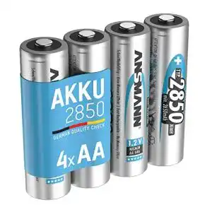 Aa akku ansmann akku aa typ 2850mah nimh 12v mignon aa batterien