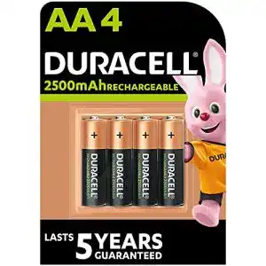 Aa akku duracell akku aa wiederaufladbare batterien aa 4 stueck