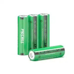 Aa akku pkcell aa akku nimh wiederaufladbar batterien 1200mah 12v 1