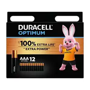 Aaa batterie duracell optimum batterien aaa 12 stueck