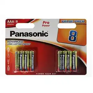 Aaa batterie panasonic pro power alkali batterie aaa micro 8er