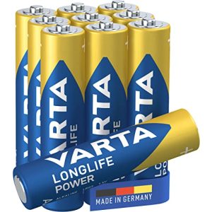 AAA-Batterie Varta Batterien AAA, 10 Stück, Longlife Power