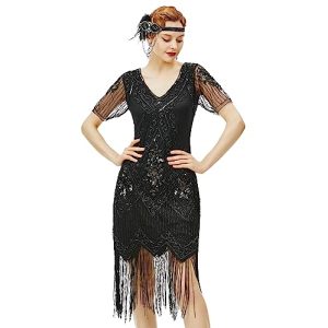 Abendkleid kurz BABEYOND 1920s Kleid Damen Flapper Kleid