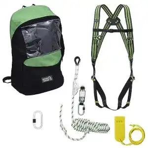 Absturzsicherung kratos safety set 10m auffanggeraet gurt