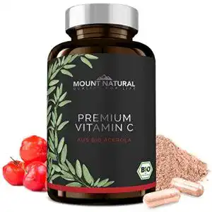 Acerola kapseln mount natural bio vitamin c 120 kapseln