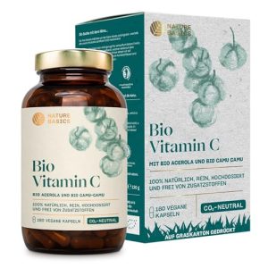 Acerola-Kapseln Nature Basics Natürliches Bio Vitamin C