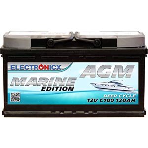AGM-Batterie 120Ah Electronicx Effiziente AGM Batterie 120Ah Marine