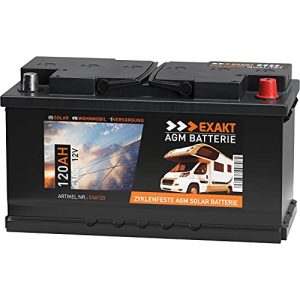 AGM-Batterie 120Ah Exakt AGM Batterie 120Ah 12V Solarbatterie - agm batterie 120ah exakt agm batterie 120ah 12v solarbatterie