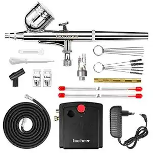 Airbrushpistole gocheer profi dual action airbrush spritzpistole set