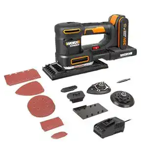 Akku exzenterschleifer worx wx820 akku multischleifer