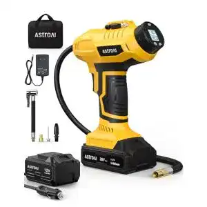 Akku kompressor astroai 2 in 1 metallzylinder luftkompressor 20v akku