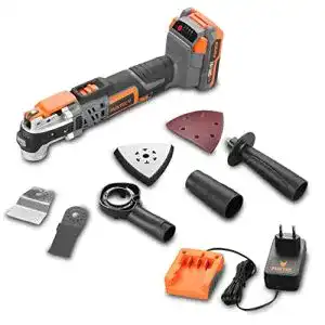 Akku multifunktionswerkzeug fuxtec 3in1 akku multifunktion